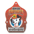 Plastic Fire Helmet with Custom Dalmatian Junior Firefighter Shield